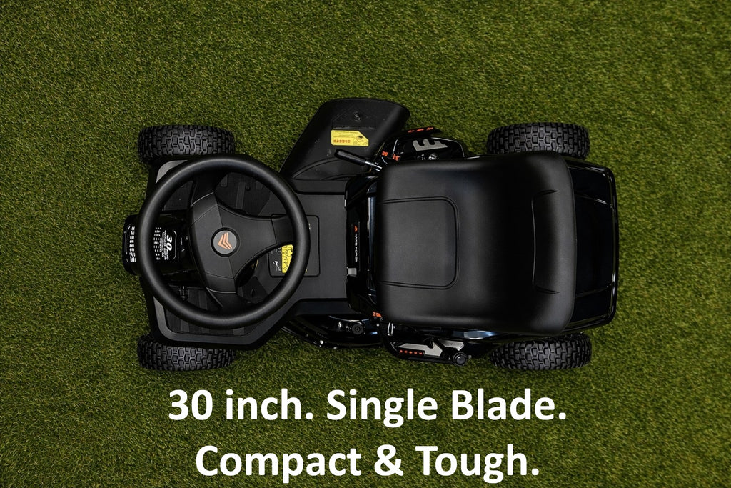 Yard Force 30-in 352cc Single-Blade Gas Riding Lawn Mower with Electric Start