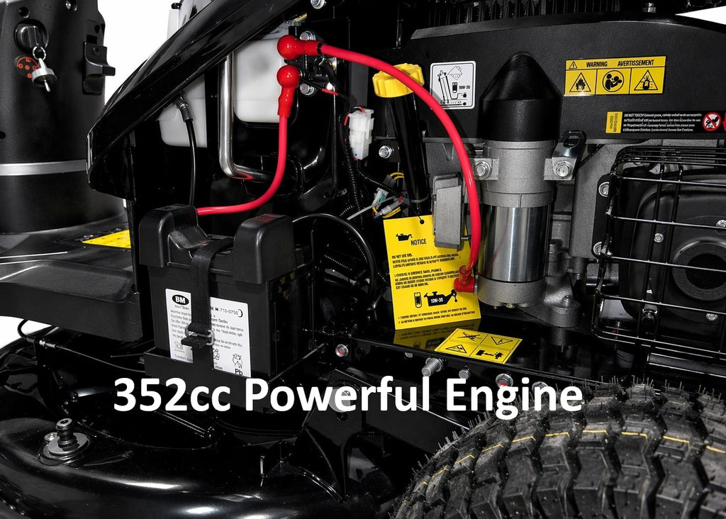 Yard Force 30-in 352cc Single-Blade Gas Riding Lawn Mower with Electric Start