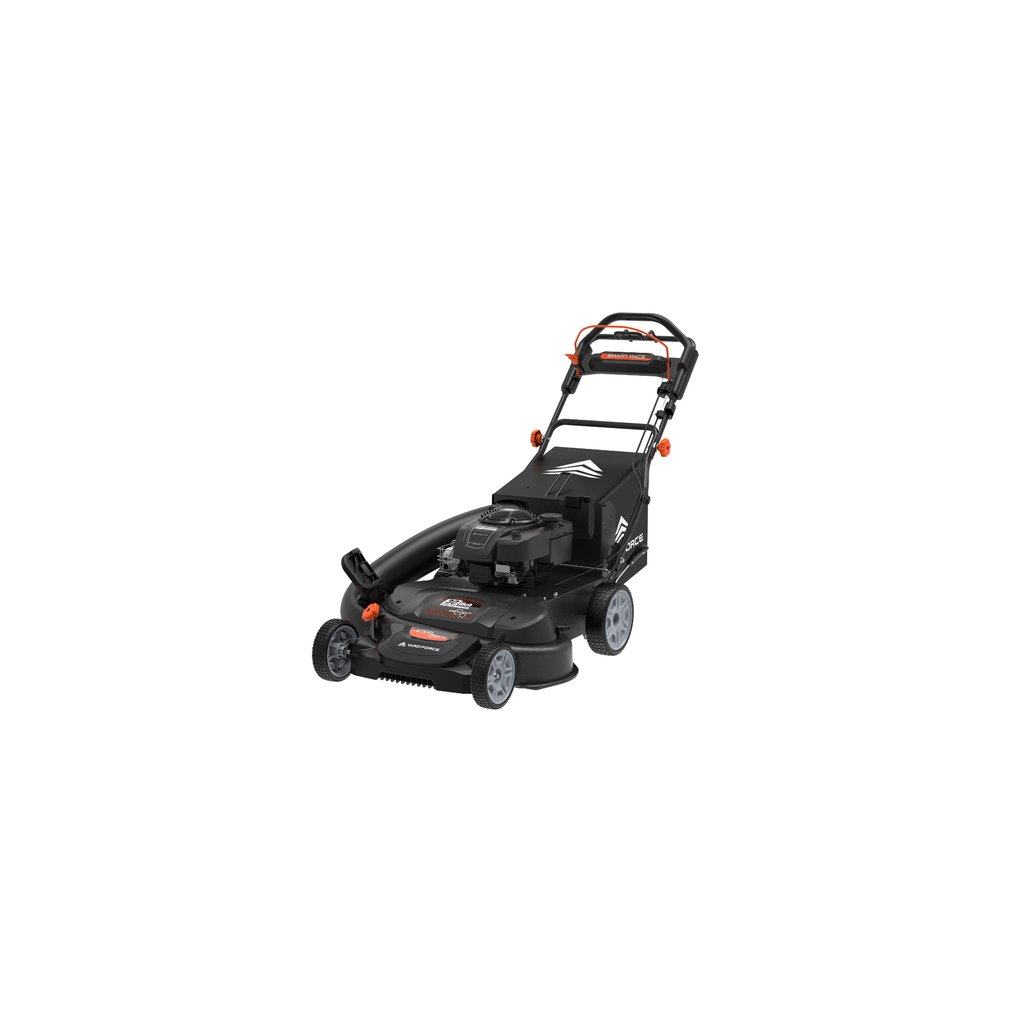 Tondeuse autopropulsée à essence Briggs & Stratton 223 cm³ Yard Force YF30-3N1SPV 30 po, à double lame, 3 en 1, système de freinage de lame, Smart Pace