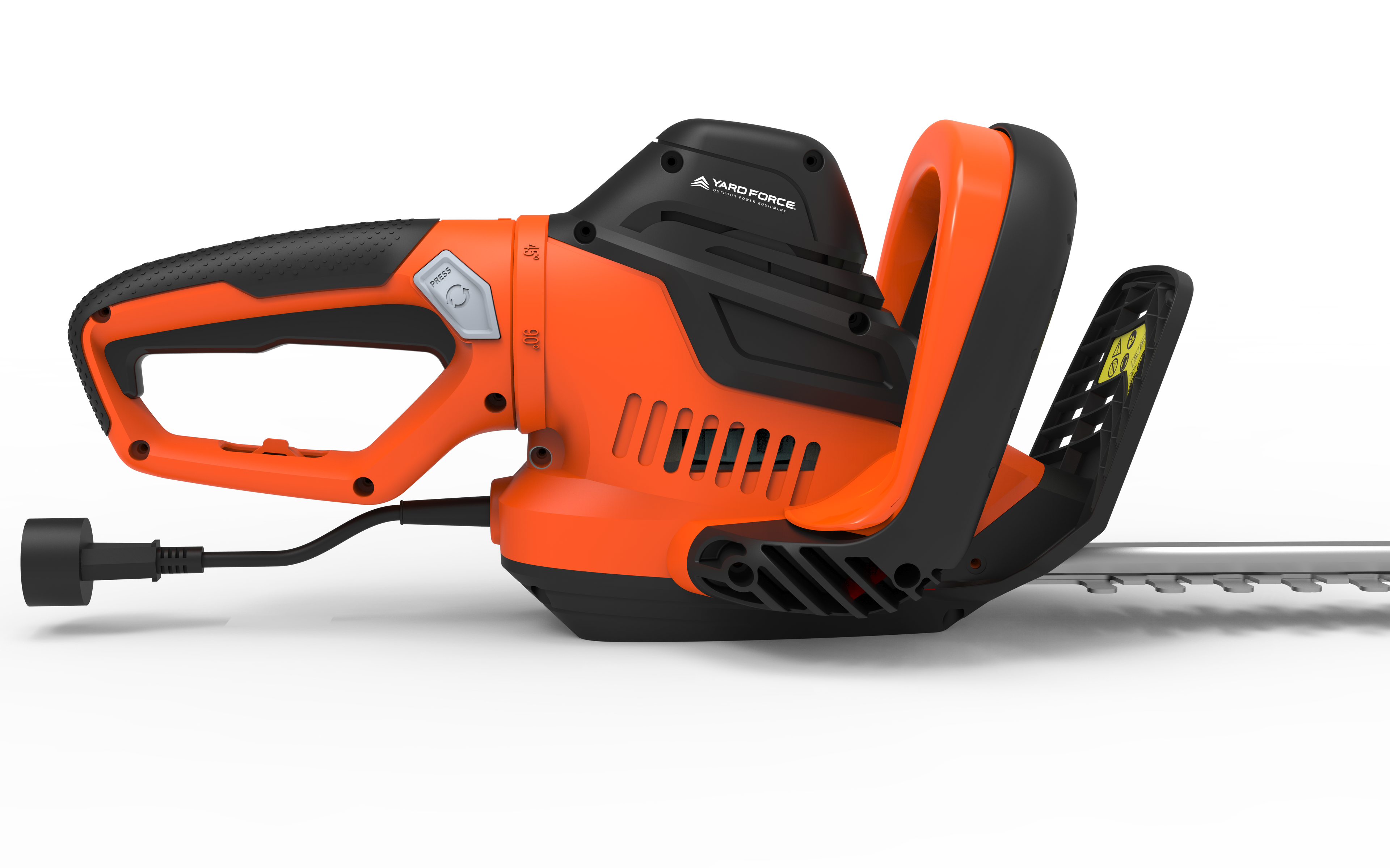 YF624HT 24 in. 6-Amp Corded Electric Hedge Trimmer with Rotating Handle with Bonus PPE Kit image 2