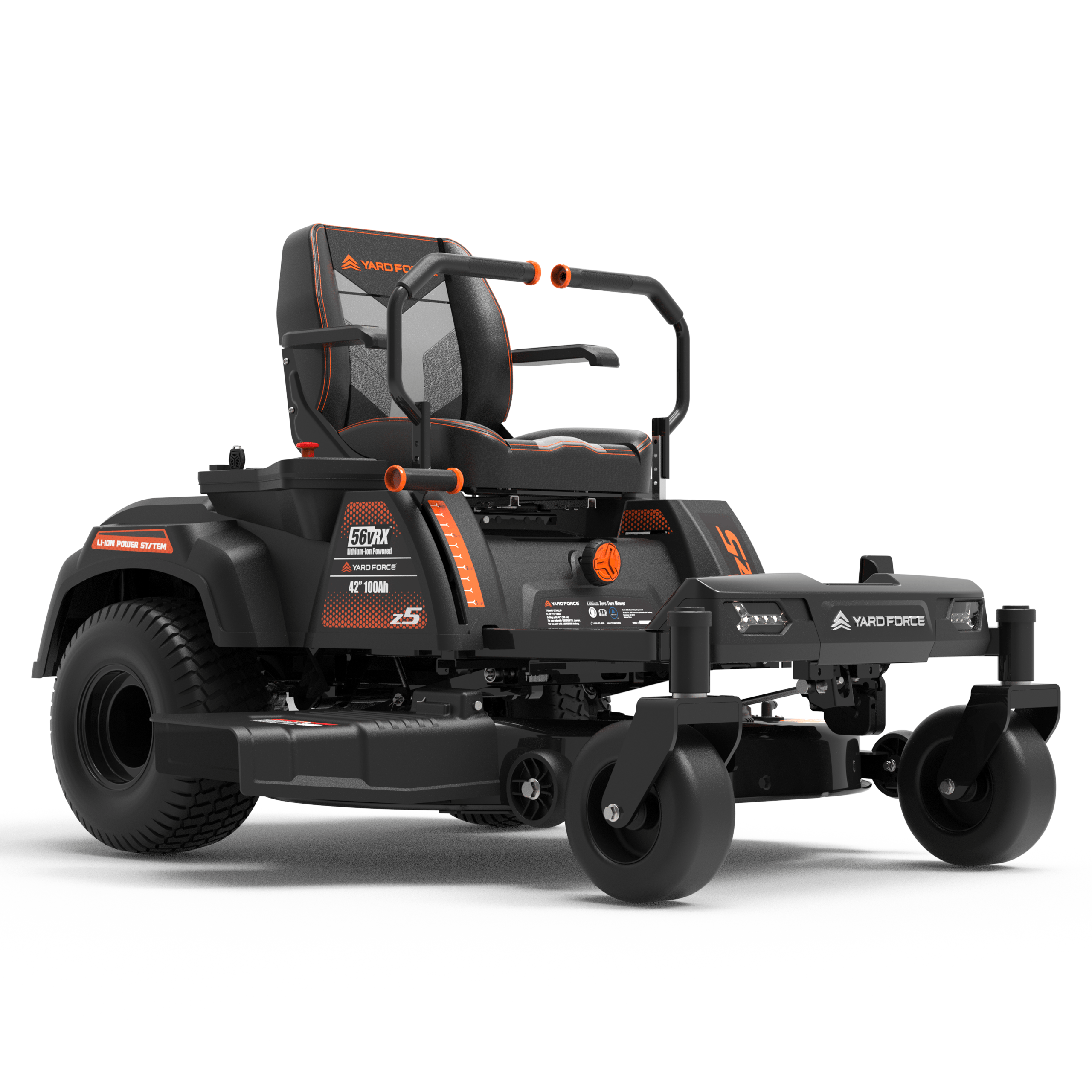 YF56vRX-Z42 42” 56v Lithium-Ion Battery-Powered Riding Lawn Mower image 0