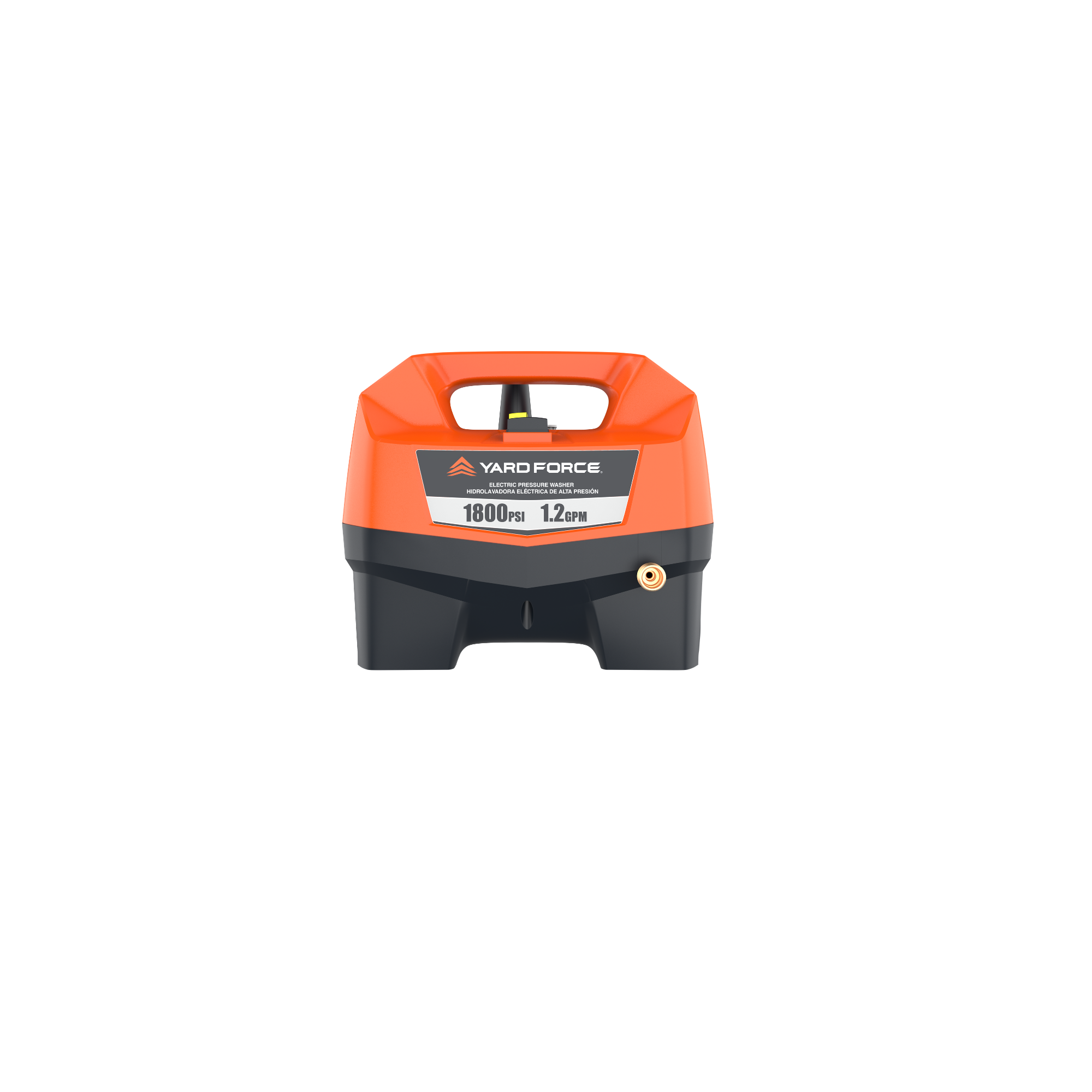 Nettoyeur haute pression électrique Yard Force YF1800, 1800 PSI 1,2 GPM, 13 A, avec canon à mousse, buses 15° et turbo, tuyau de 6 m