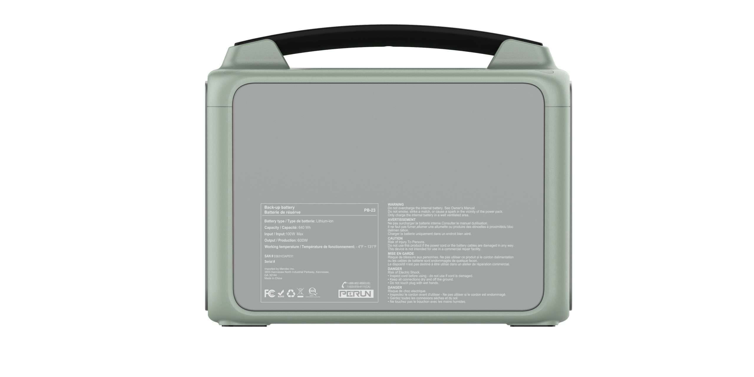 PB-23 640 Wh BACK-UP BATTERY image 4