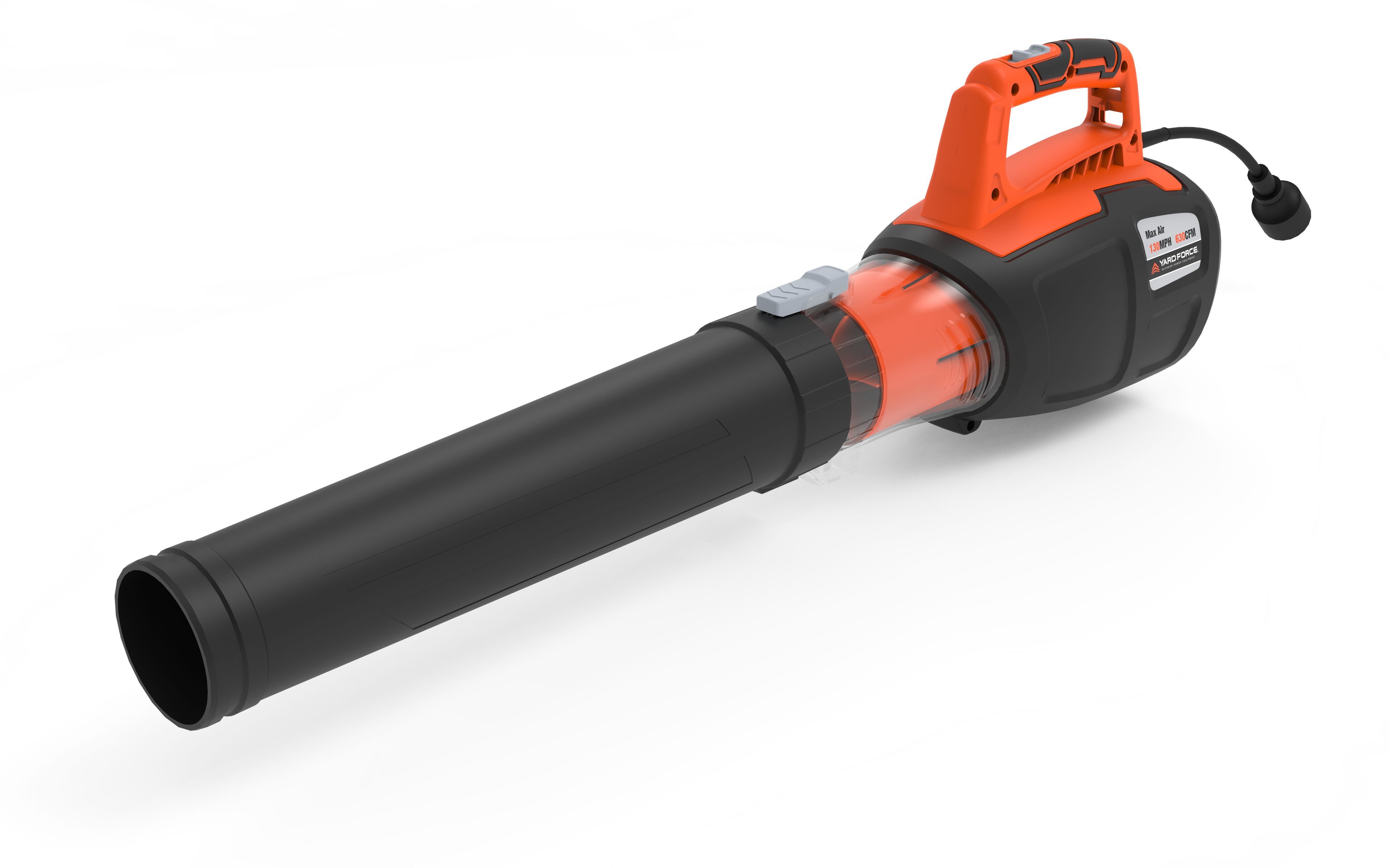 YF13JBL 130 MPH 630 CFM 13 Amp Electric Handheld Jet Fan Leaf Blower with Bonus PPE Kit image 1