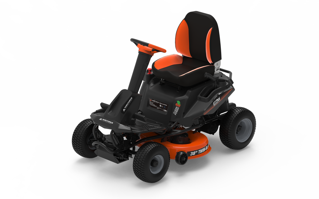 YF56vRX 38" 56v LFP Battery-Powered Riding Lawn Mower image 1