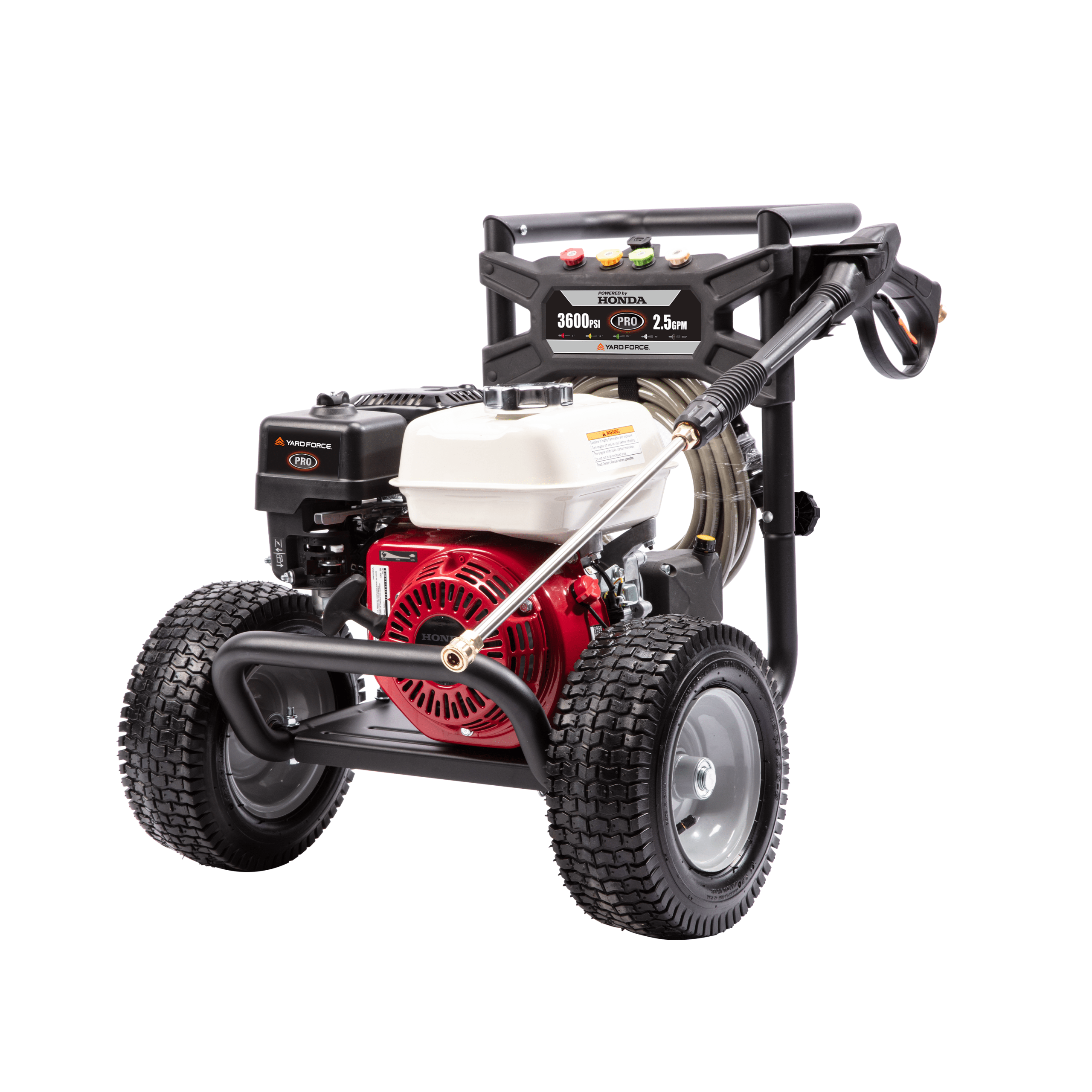 Yard Force 3600 PSI Gas Pressure Washer: Honda GX200 Engine, Professional Triplex Pump, 2.5 GPM, Heavy-Duty Cleaning Solution image 0