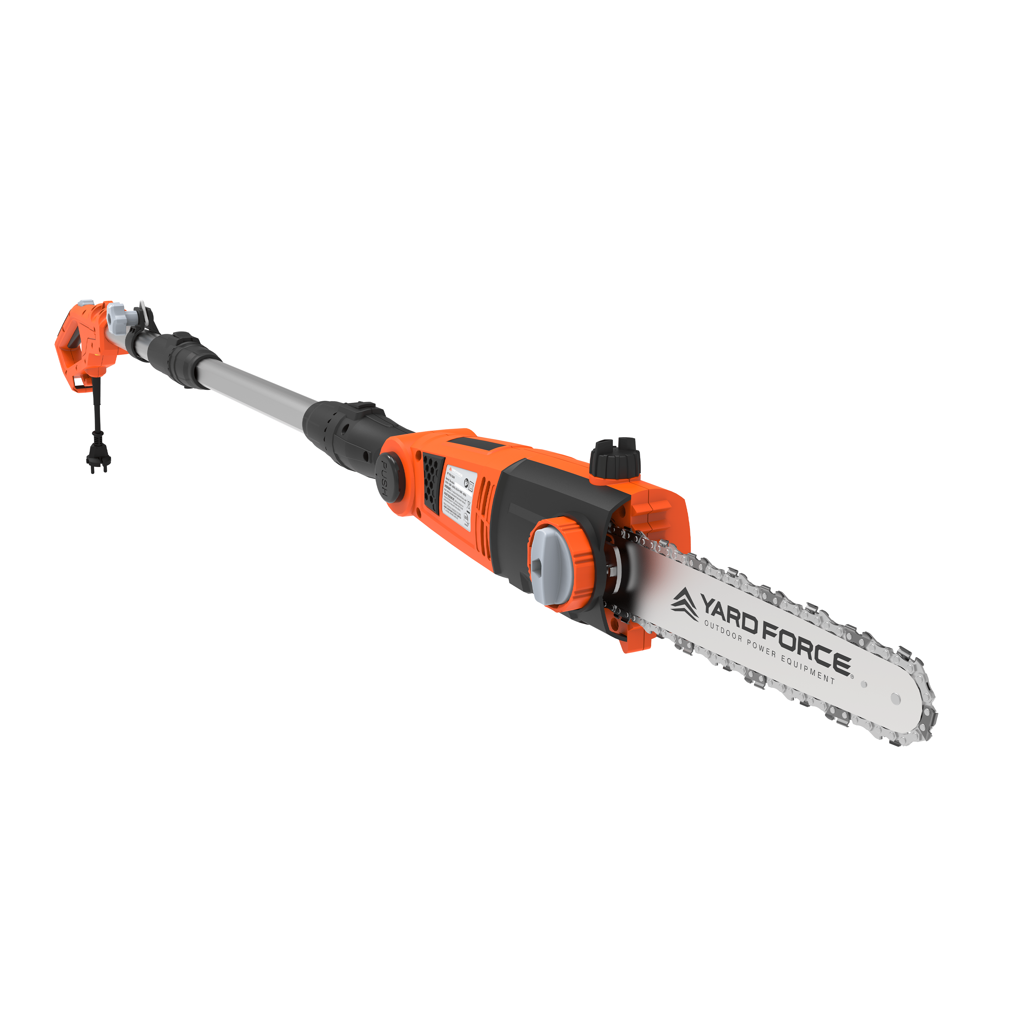 YF65PS 10-inch 6.5 Amp Telescoping Electric Pole Saw with Multi-Angle Head with Bonus PPE Kit image 0