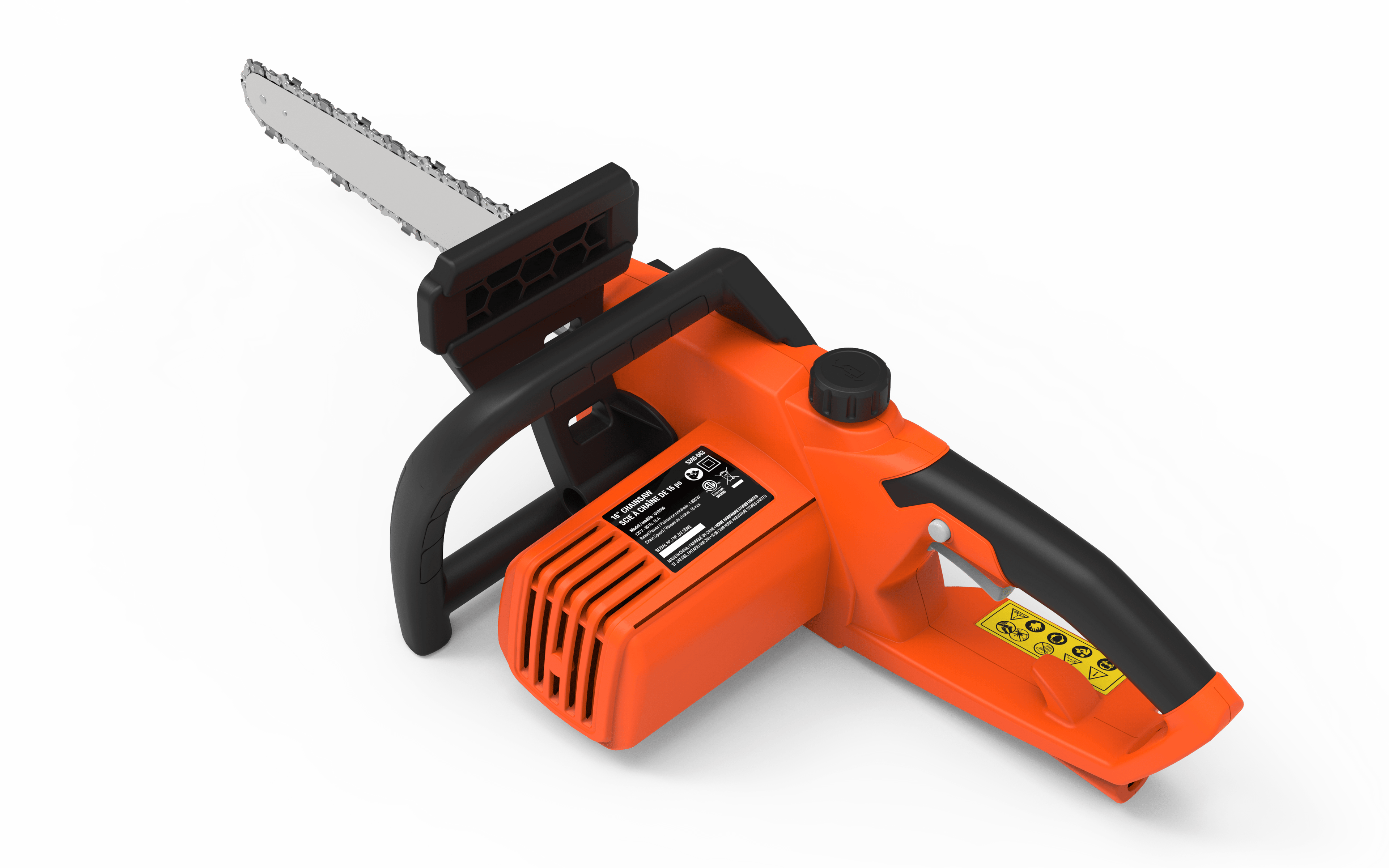 YF1516CS 16-Inch 15 Amp High-Performance Electric Chainsaw with Auto Chain Tensioner with Bonus PPE Kit image 3