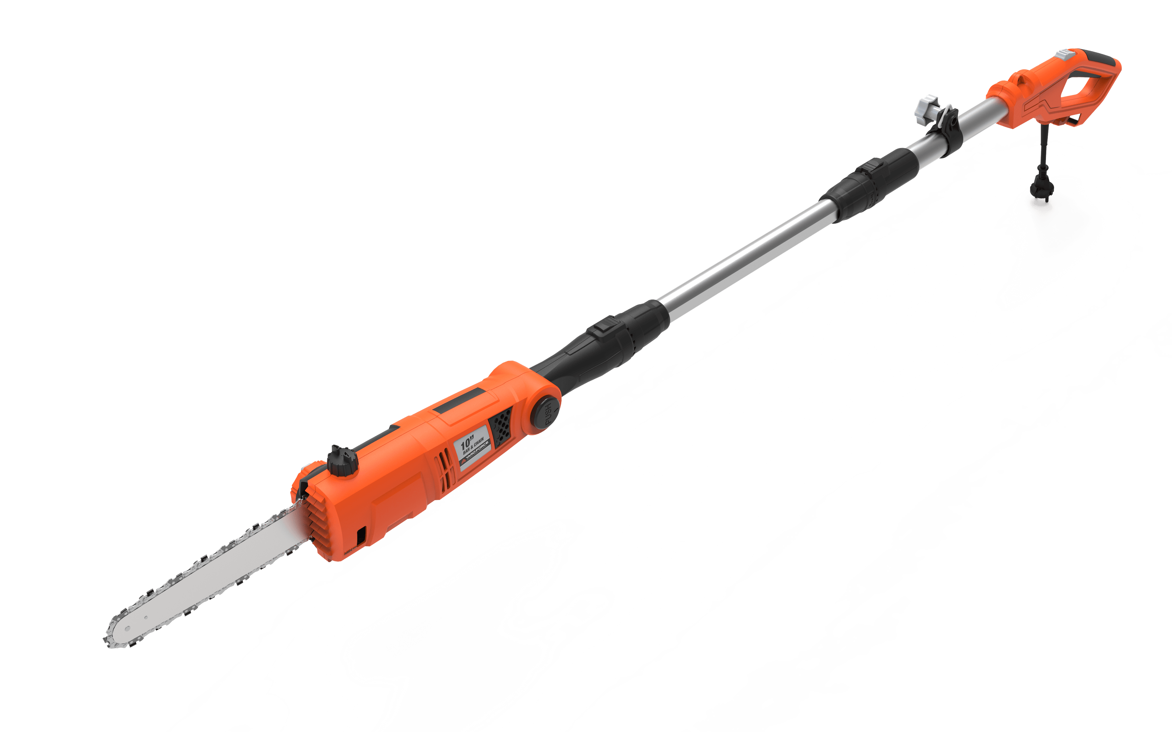 YF65PS 10-inch 6.5 Amp Telescoping Electric Pole Saw with Multi-Angle Head with Bonus PPE Kit image 2
