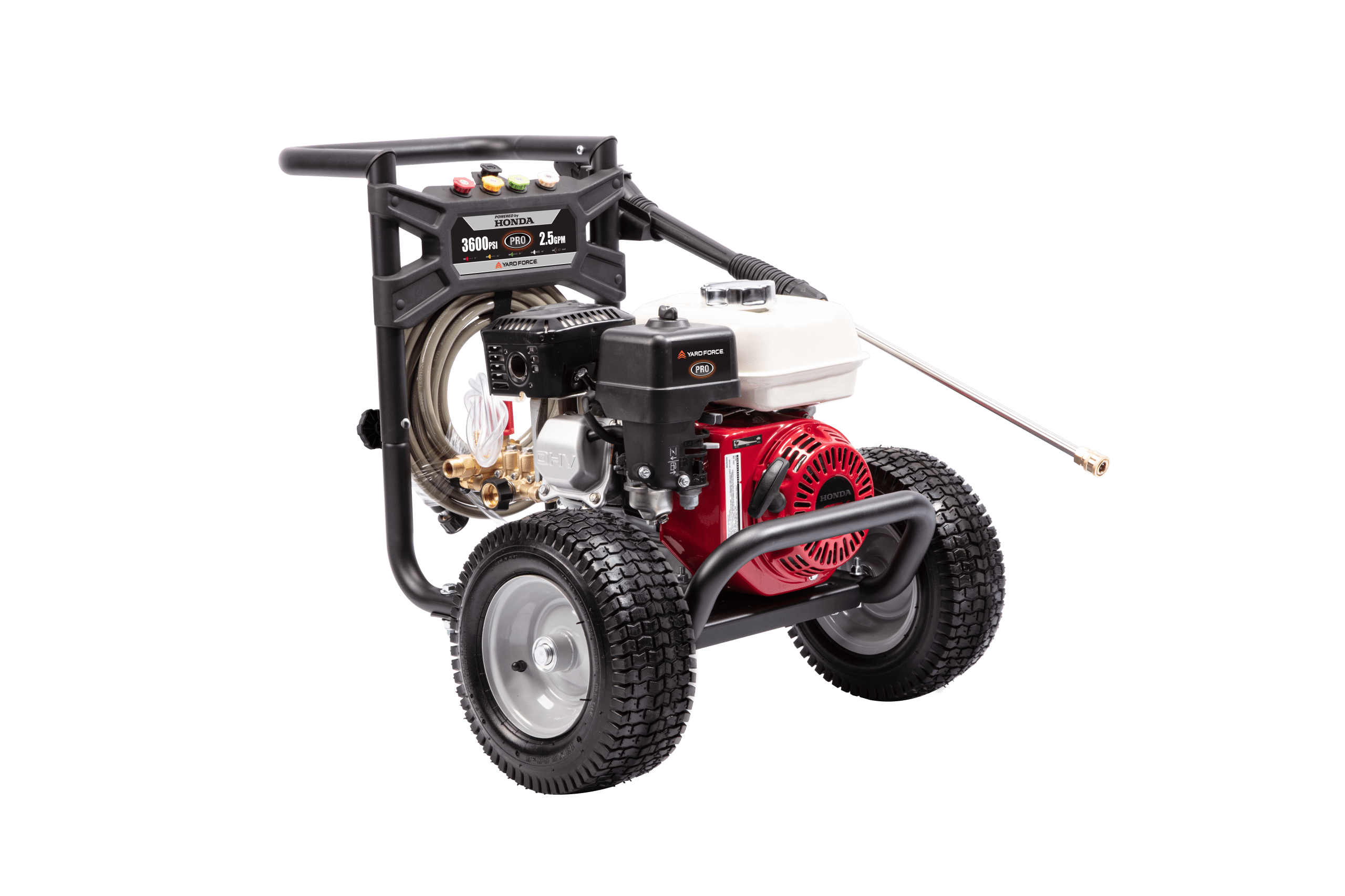 Yard Force 3600 PSI Gas Pressure Washer: Honda GX200 Engine, Professional Triplex Pump, 2.5 GPM, Heavy-Duty Cleaning Solution image 1