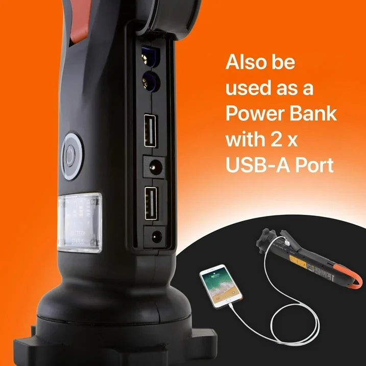 Yard Force Innovative Jump Starter Powerbank LX JS12 Set, 12,000 mAh, Portable Emergency Starter image 7