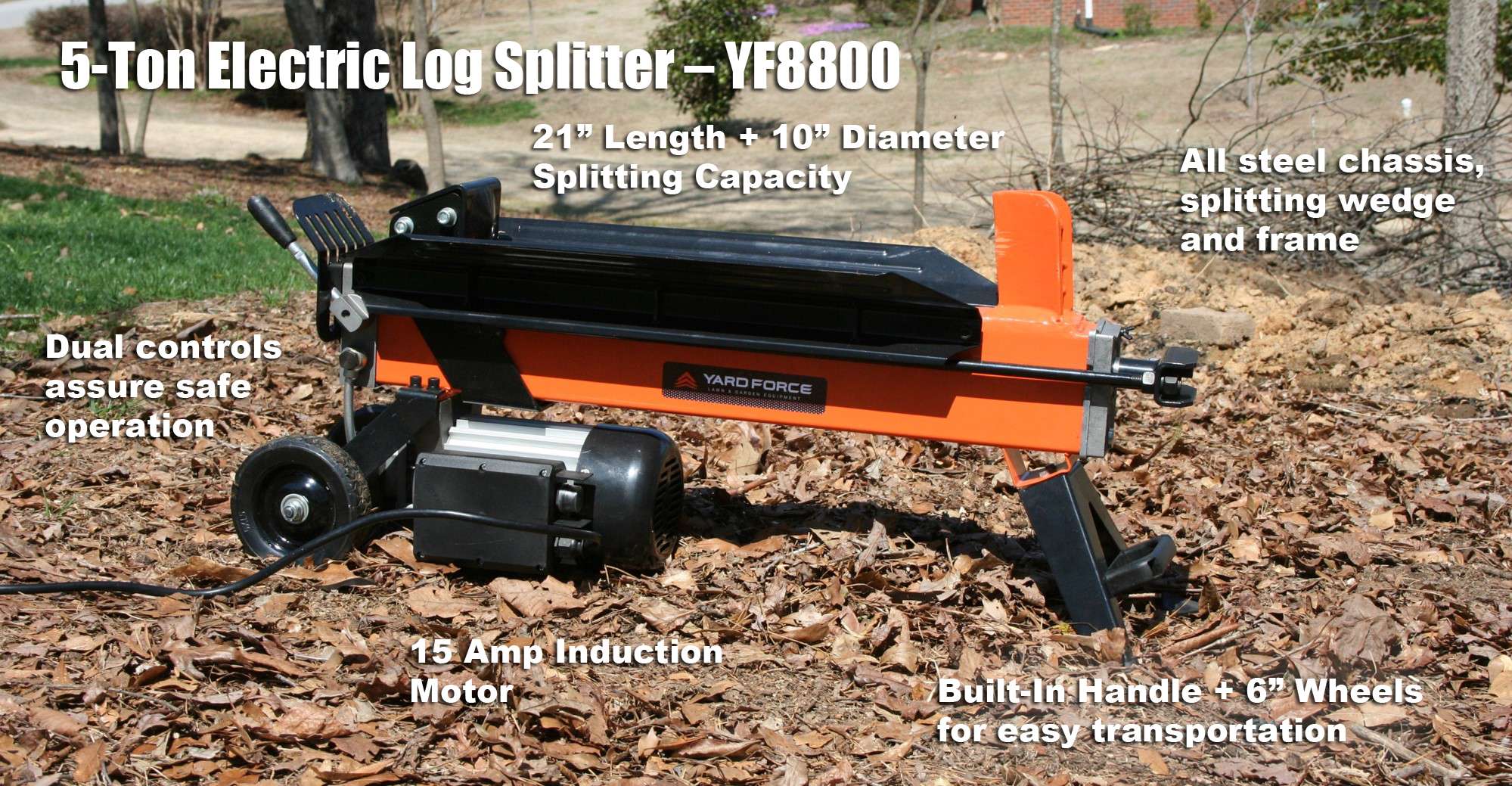 YF5T-LS 5-Ton Electric Log Splitter image 2